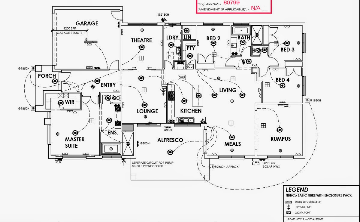 Brett and Melissa s New House Electrical Plan 