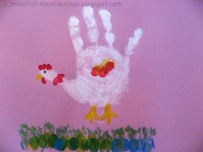 Craft Ideas  Thermocol on Artsy Craftsy Mom  Handprint Chicken And Caterpiller