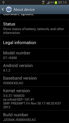 Galaxy S III gets Android 4.1.2 update lots of Note II features