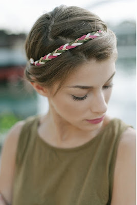  headband pas si sages kaki rose