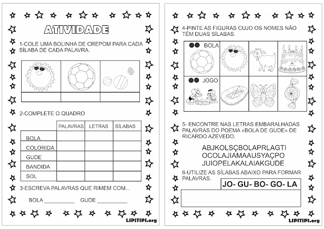 Sequência Didática Poema Bola de Gude Ricardo Azevedo