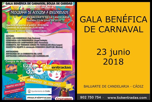 GALA BENÉFICA DE CARNAVAL  -  PROGRAMA DE ACOGIDA A BIELLORRUSOS