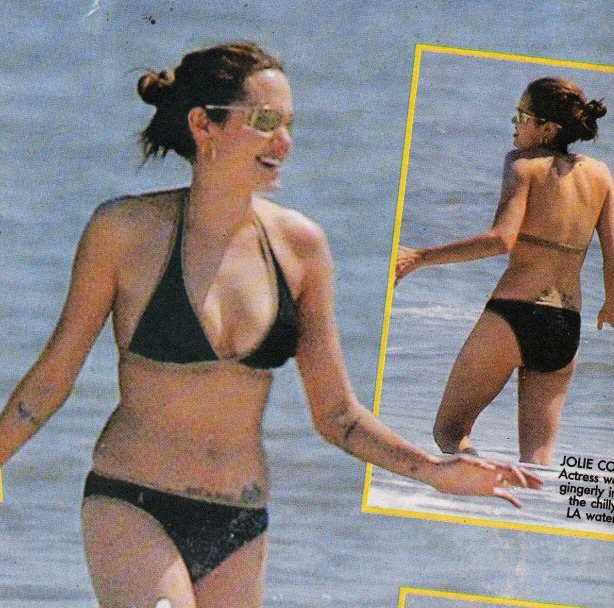 Angelina Jolie doesn't have that much bottom either