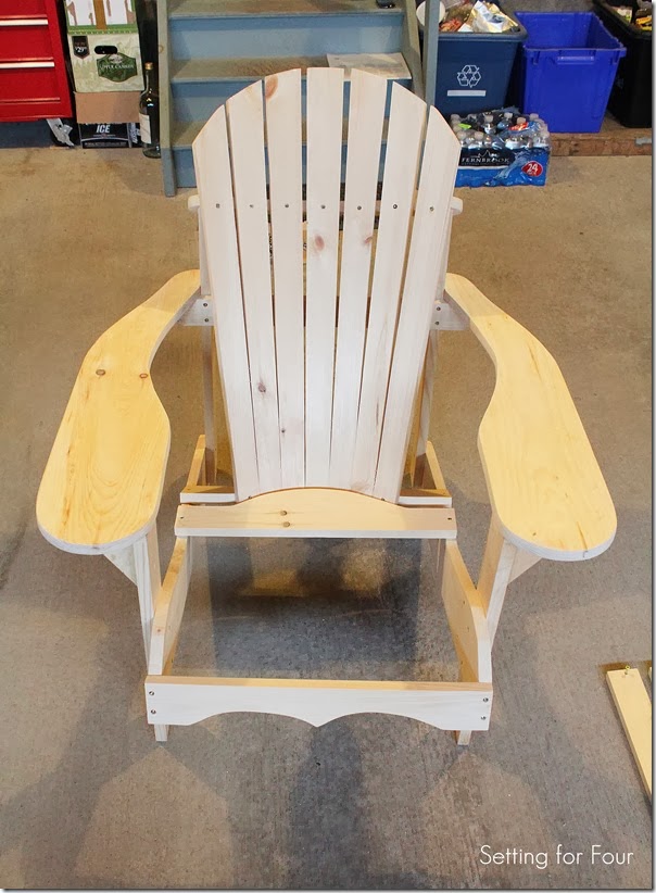 How to Make an Adirondack Chair - Setting for Four