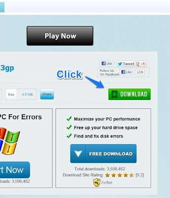 How to download 3gp Video from 3gpvids.blogspot.com - Step 2