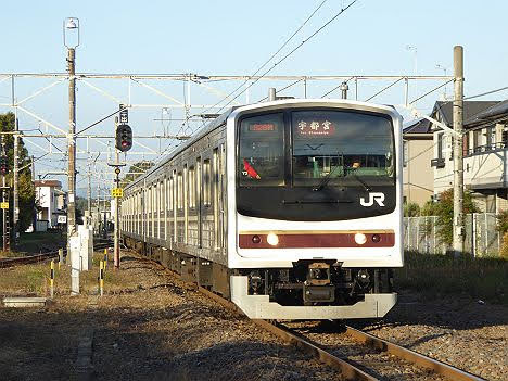 【ダイヤ改正で消滅！】日光線　宇都宮行き1　205系600番台日光色