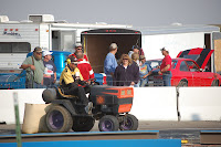 They spent almost an hour cleaning the track