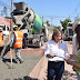La intendente Fuentes visitó la pavimentación de la calle Santa Fe en el barrio Congreso