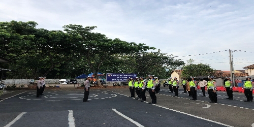 Disiplin Anggota, Satlantas Polresta Serang Kota Laksanakan Apel Pagi