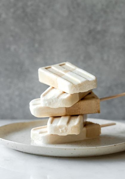 Toasted Coconut Latte Popsicles