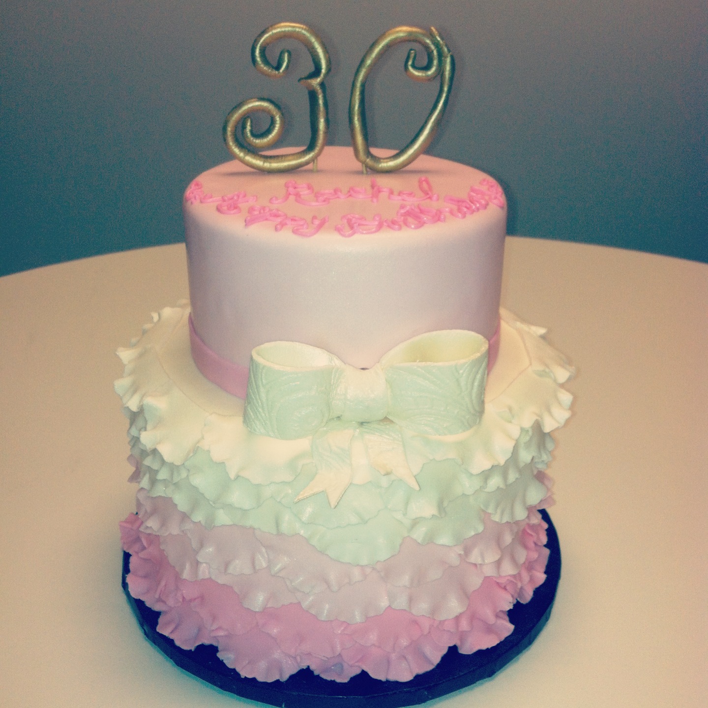 Centeno Dessert Shop Chic 30th Birthday Cake
