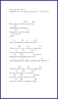 chord maafkan aku hal 2 tiara andini