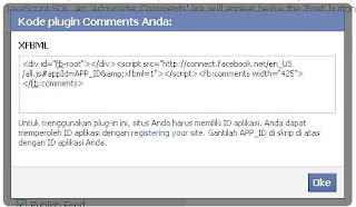 kode id komentar facebook