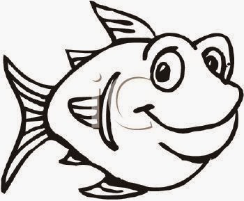 Cartoon Fish Black And White