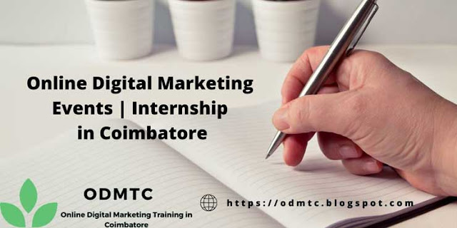 Online Digital Marketing Events | Internship in Coimbatore | DMTC