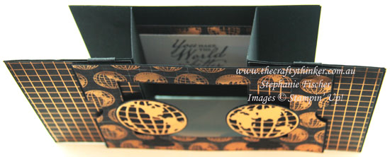 www.thecraftythinker.com.au, Theatre Fold Fun Fold Card, Masculine Card, World of Good Suite, Stampin Up