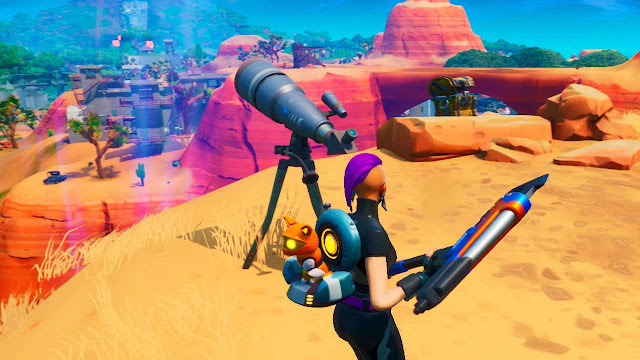 Season 10 of Fortnite: Battle Royale is coming to an end in a couple of weeks, but until then, developer Epic Games still has a few more sets of challenges to complete before Season 11 arrives. Week 8's batch of missions is called Storm Racers, and one of the trickier challenges asks you to dance at different telescopes. If you're not sure where those can be found, we've put together a map and guide of their locations below.  Where Are The Telescope Locations? There are several telescopes that we know of scattered around the island, but you'll only need to dance at three of them in order to complete this challenge. The telescopes are fairly small, so they won't be easy to spot from a distance, but each one is located atop a hill or mountain, giving you an idea of where to look. We've marked the three easiest telescope locations below.  No Caption Provided Atop the mountain southwest of Dusty Depot, near the center of the island Atop a hill in the desert southwest of Moisty Palms Atop a snowy hill southeast of Shifty Shafts How To Complete The Challenge Once you know where to look, completing this challenge is simply a matter of going to the right location, then using a dance emote in front of the telescope. As previously mentioned, you'll need to dance in front of all three telescopes for your progress to count, and they're spread just far enough apart to make trekking between them in a single round inconvenient, so the easiest way to complete this challenge will likely be to dance at one, get eliminated, then jump into another round and repeat the process until you've checked off all three.  Once you've completed all seven of Week 8's Storm Racers challenges, you'll unlock a set of more difficult Prestige challenges. The Prestige version of this particular task asks you to dance at two of the telescopes in a single match; your best bet for completing that is to head to the telescopes near Dusty Depot and Shifty Shafts, as they're the closest together.  Season 10 of Fortnite ends on October 6, according to Epic Games' website, so you have until then to complete any outstanding challenges from this season. If you need help with any tasks, we've rounded up tips and guides for all the trickier missions from this season in our Fortnite Season 10 challenges hub.