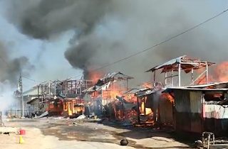 Fire  burns 4 houses in Hrianghmun Mizoram