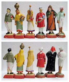 Begger Woman; Binka-Rin; Chalkware; Chipras-si; Clerk; Composition Plaster; Composition Statuary; Composition Toy; Dhobi Wallah; Indian Novelty Toys; Indian Toy Figures; Made In India; Momarir; Pan-Harin; Peon; Plaster Figurines; Plaster Novelty; Plaster Statuettes; Plasterware; Queen; Rani; Small Scale World; smallscaleworld.blogspot.com; Terracotta Figurines; Washer Man; Water Carrier;