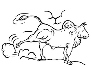 Angry Bull Coloring Pages For Kids