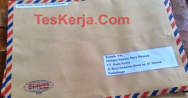 Contoh Surat Lamaran Kerja yang Benar Terbaru 2017  Situs 