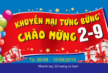 Khuyến mại bếp mùng 2 tháng 9