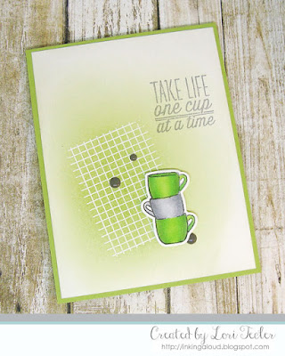 One Cup at a Time card-designed by Lori Tecler/Inking Aloud-stamps and dies from Verve Stamps