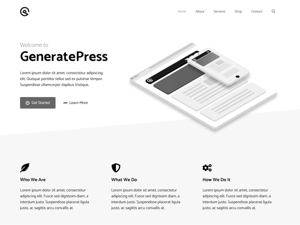 GENERATEPRESS CHILDTHEME