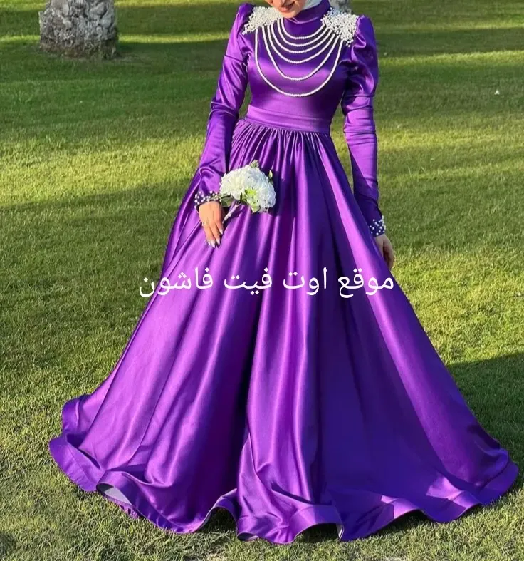 موضه فساتين 2025 فساتين سهره طويله للمحجبات 2025