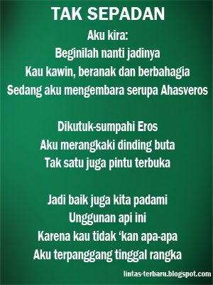 Contoh Puisi Aku Karya Chairil Anwar - Contoh Hu