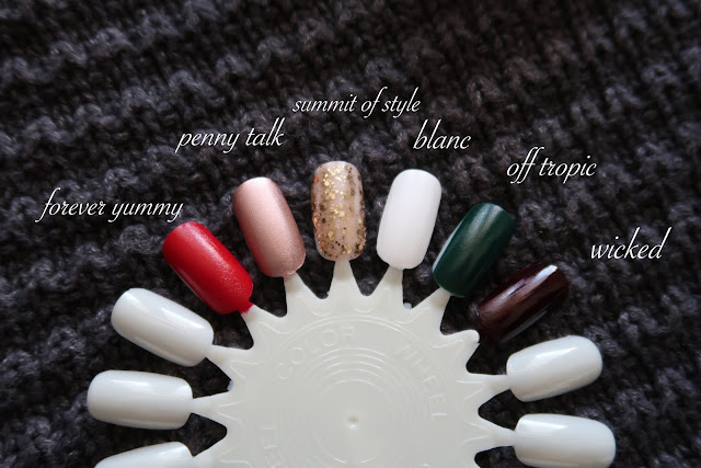 essie Limited Edition 6 - Piece Kit holiday 2023 swatches