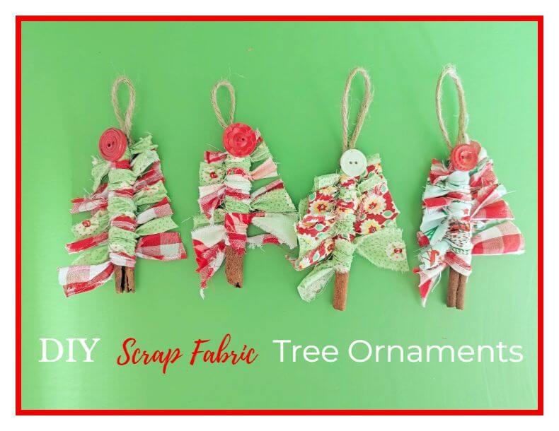 Christmas in November - Scrap Fabric Tree Ornaments