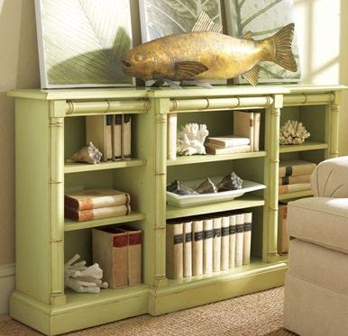 tropical bamboo style bookcase
