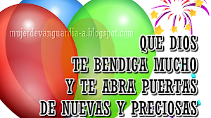 Tarjeta de Feliz Cumpleaños con bendición