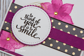 Eastern Beauty To See You Is To Smile Watercolour Card - Buy the Stampin' Up! UK Stamps here
