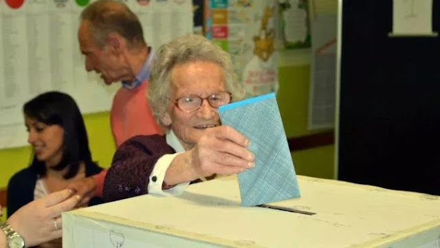 108-year old Italian woman, Luisa Zappitelli doesn't missed a single voting  