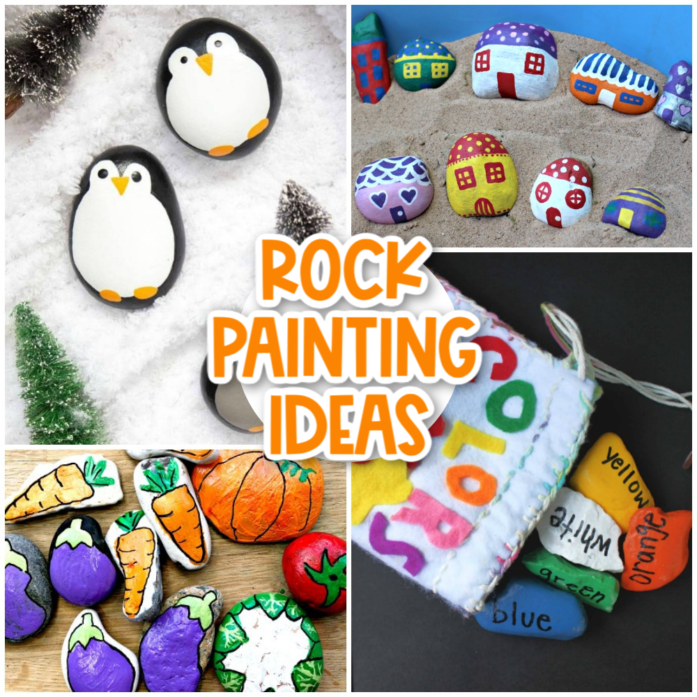 The Best Rock Painting Ideas For Kids Messy Little Monster