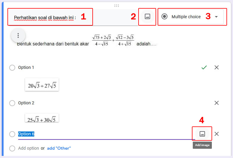 pengaturan soal bergambar