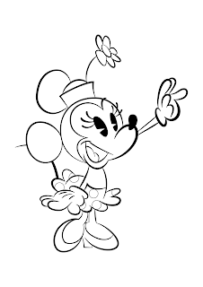 PARA COLORIR E IMPRIMIR // NOVA MINNIE - (to color)