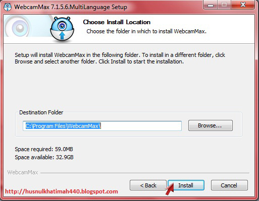 Husnul Blogger: Langkah - Langkah Menginstal Webcam Max