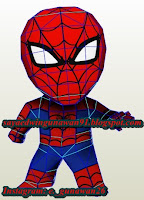 Papercraft Spiderman Chibi