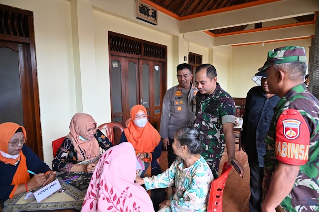 Bakti Sosial Kodim 0726/Sukoharjo dan Polres Gelar Pelayanan Kesehatan dan Pengobatan Gratis.