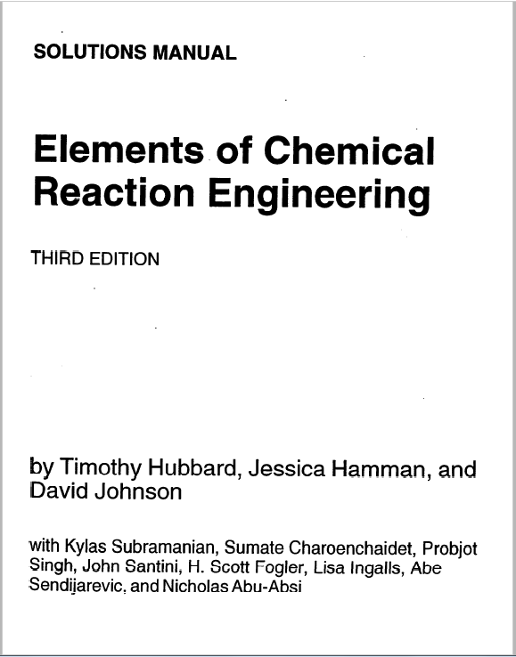 essentials of chemical reaction engineering pdf download