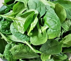 Spinach is a leafy green vegetable that is high in nutrients, including iron and vitamin K.