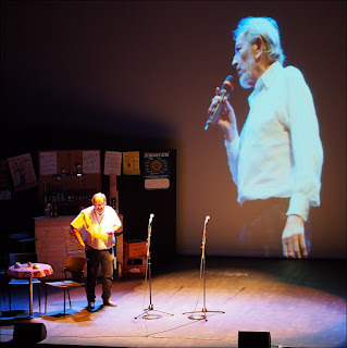 Hommage à Albert Poulain, par Calixe, au théâtre de Redon en octobre 2015