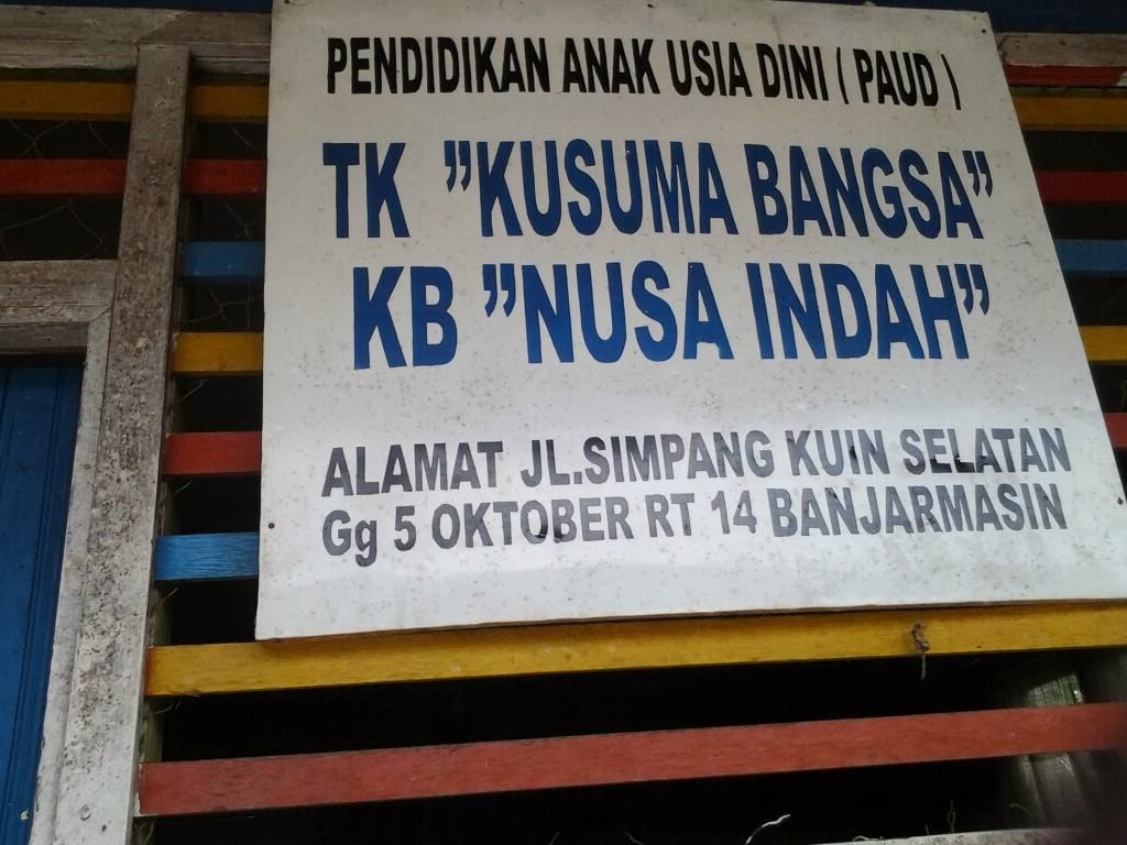 KUMPULAN GAMBAR DAN FOTO PAPAN NAMA LEMBAGA PAUD  ANAK 