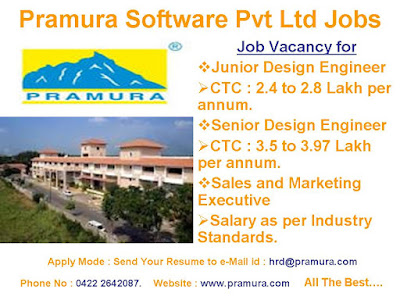 Pramura Software Pvt Ltd Jobs