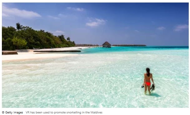 VR has been used to promote snorkelling in the Maldives