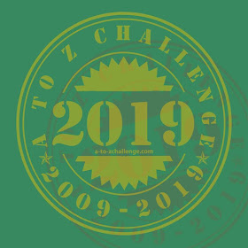 #AtoZChallenge 2019 badge