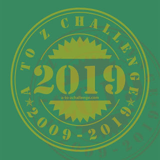 #AtoZChallenge 2019 badge